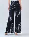 Signature Palazzo Pant - Floral Outline