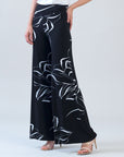 Signature Palazzo Pant - Floral Outline