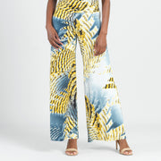 Butter Knit - Palazzo Pant - Palm Feather - Final Sale!