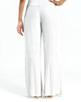 Soft Pleat Knit - Palazzo Pant - Ivory - Final Sale!