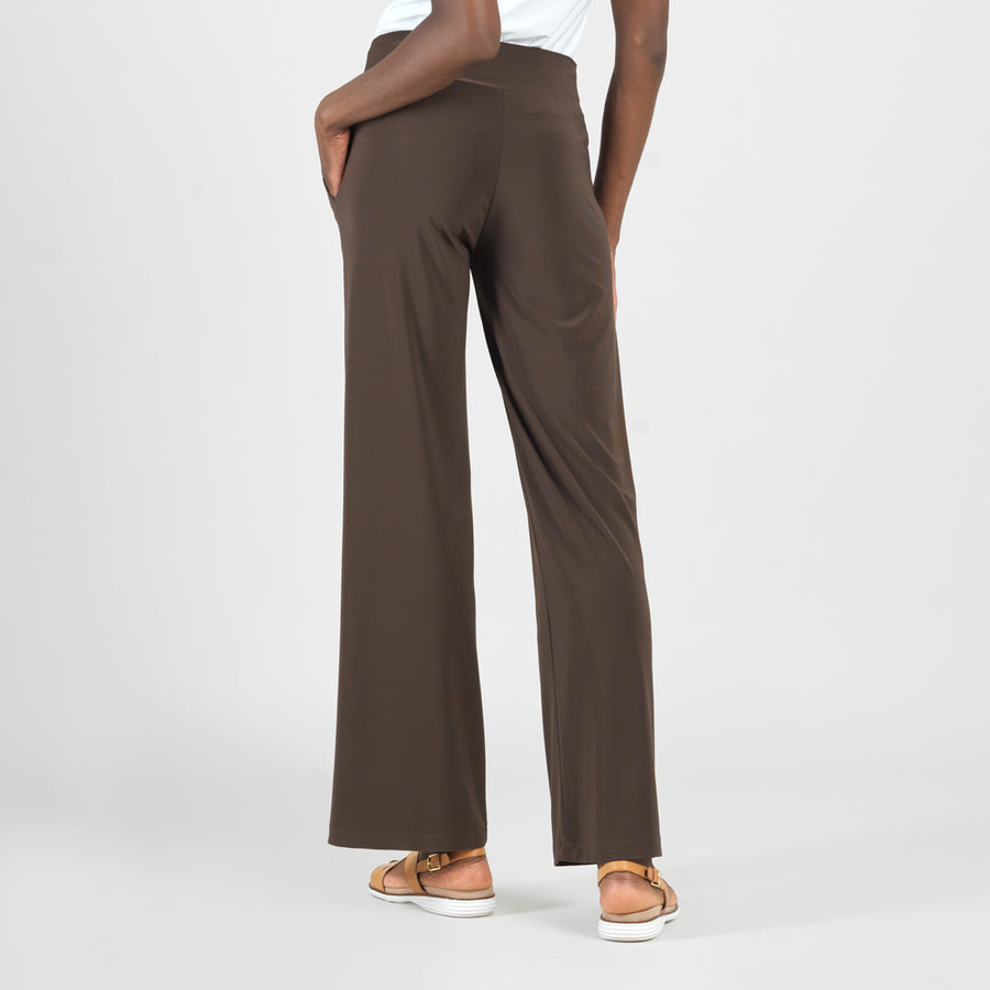 Wide Leg Pocket Pant - Brown