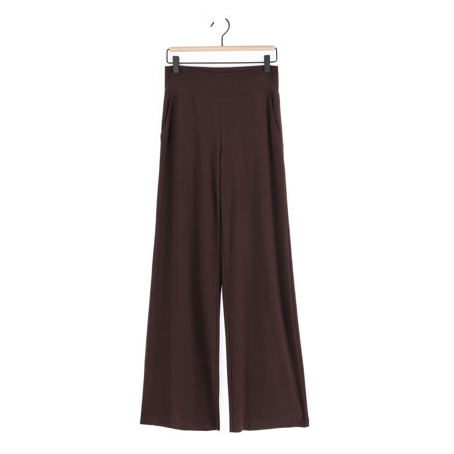 Wide Leg Pocket Pant - Brown