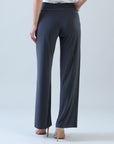 Signature Wide Leg Pocket Pant - Charcoal