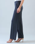 Signature Wide Leg Pocket Pant - Charcoal