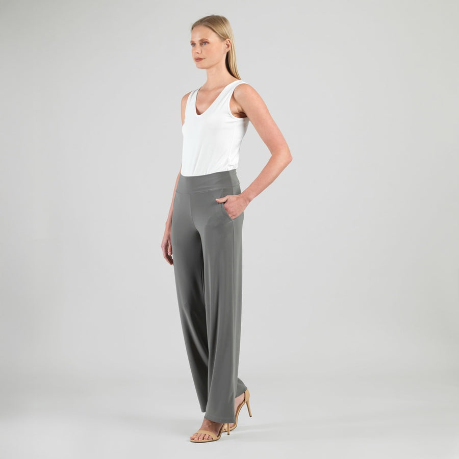 Wide Leg Pocket Pant - Olive