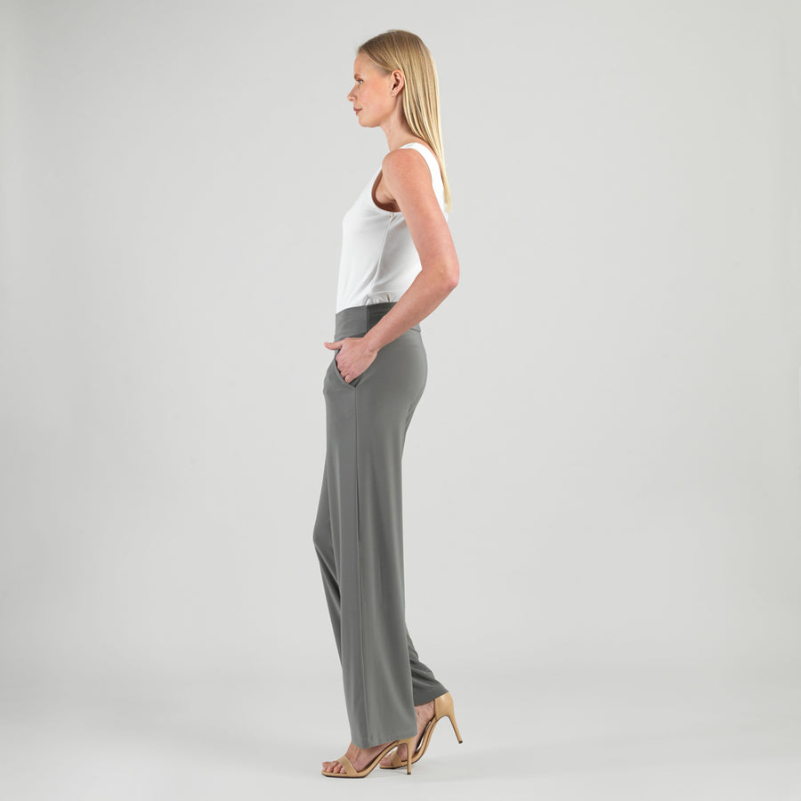 Wide Leg Pocket Pant - Olive