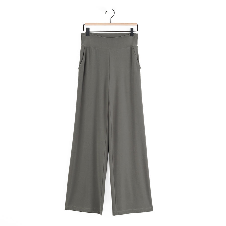 Wide Leg Pocket Pant - Olive