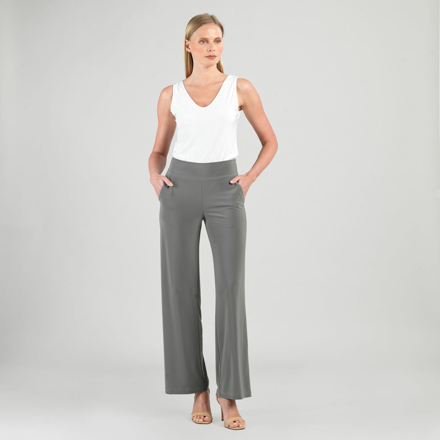 Wide Leg Pocket Pant - Olive