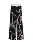 Wide Leg Pocket Pant - Linear Geo