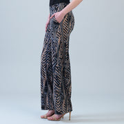 Signature Wide Leg Pocket Pant - Track Stripe