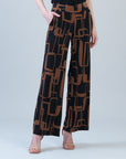 Signature Wide Leg Pocket Pant - Geo Link