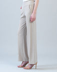 Lounge Knit - Wide Leg Pocket Pant - Natural
