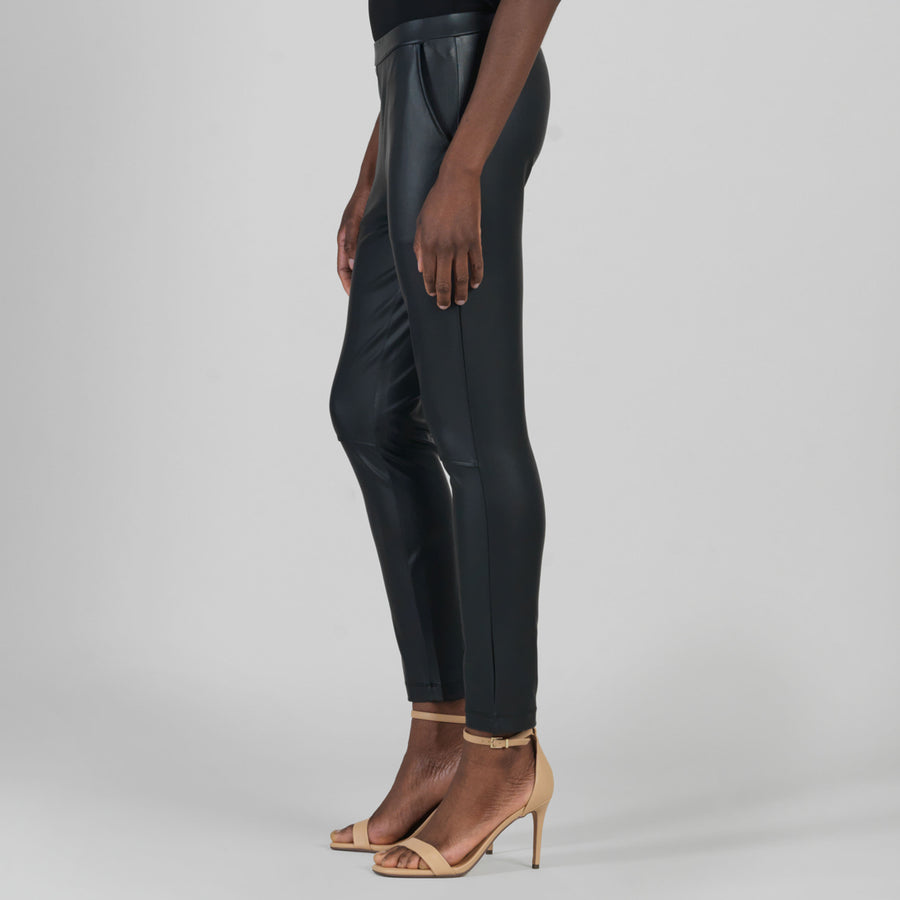 Liquid Leather™ Sheen Skinny Pocket Pant - Black