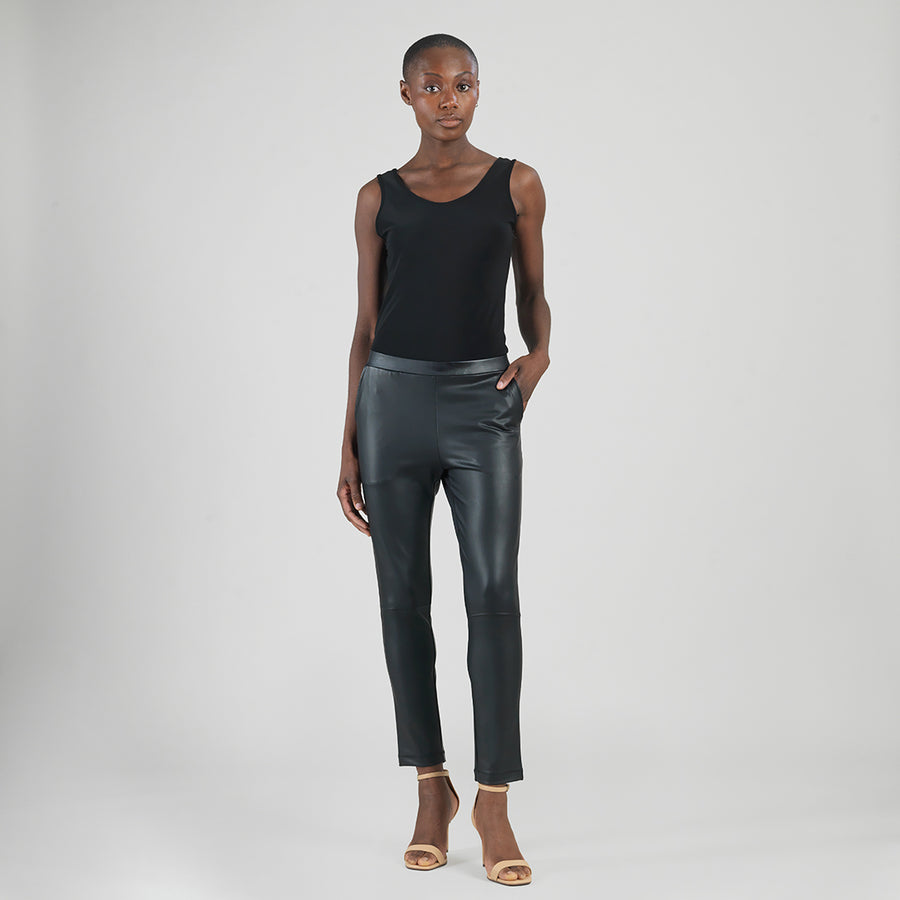 Liquid Leather™ Sheen Skinny Pocket Pant - Black