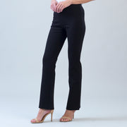Ponte Knit - Boot Cut Pant - Black