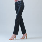 Liquid Leather - Sheen Boot Cut Pant - Black