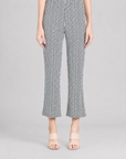 Butter Knit - Side Slit Ankle Pant - Greek Key - Final Sale