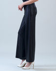 Shimmer Dots - Wide Leg Pant - Black