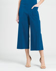 Techno Knit - Front Pocket Gaucho Pant - French Blue - Final Sale!
