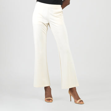 Rayon-Ponte Knit - Loose Leg Pocket Pant - Khaki