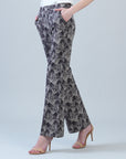 Rayon-Ponte Knit - Loose Leg Pocket Pant - Palm Shadow