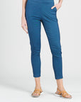 Techno Knit - Skinny Ankle Pocket Pant - Blue Denim - Final Sale!