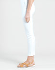 Techno Knit - Skinny Ankle Pocket Pant - White