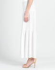 Soft Pleat Knit - Tiered Skirt-Pant - Ivory