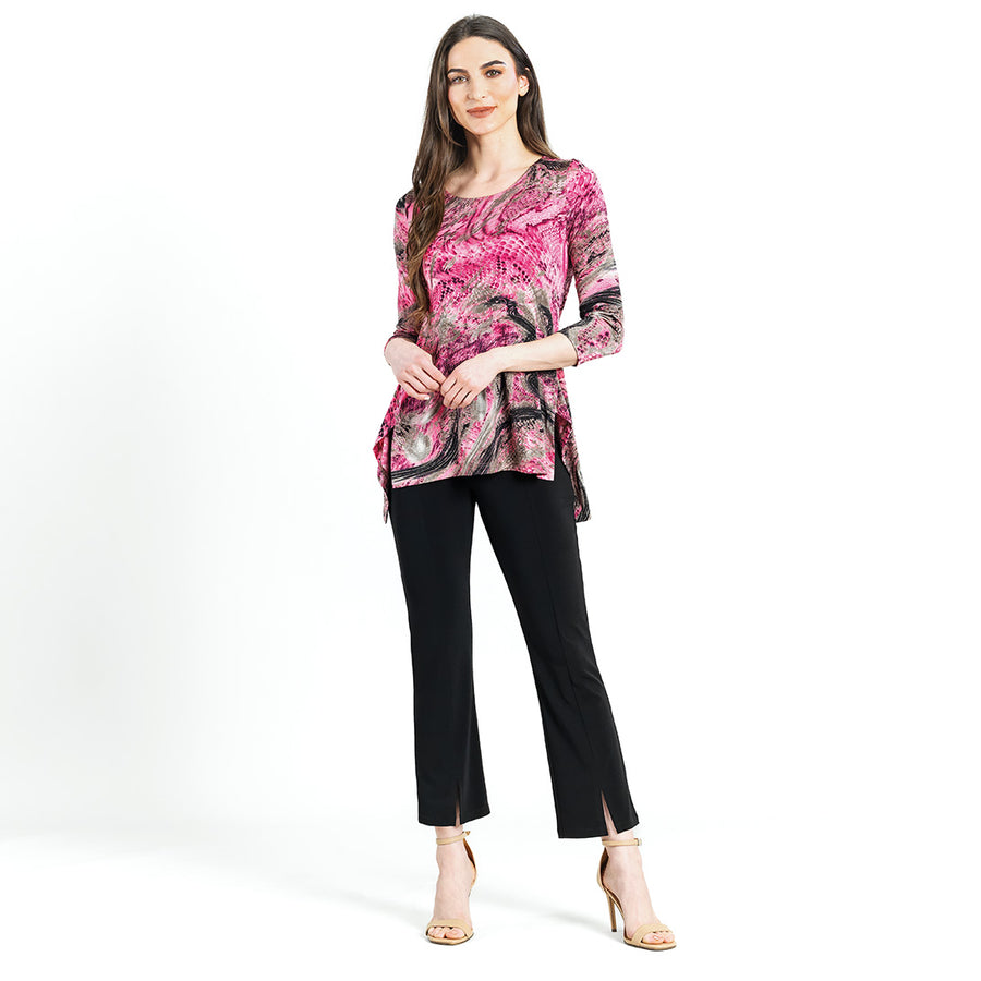 Butter Knit - Parachute Hem Tunic - Abstract Python