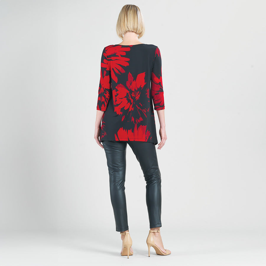 Parachute Hem Tunic - Hibiscus Petal