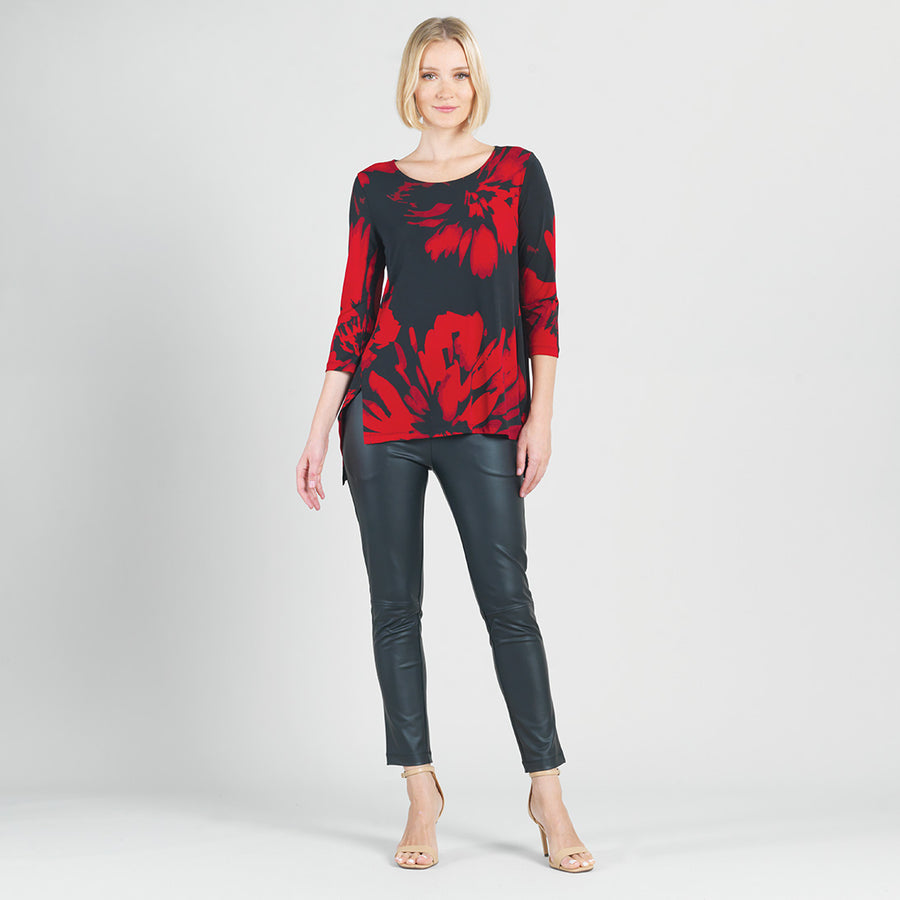 Parachute Hem Tunic - Hibiscus Petal