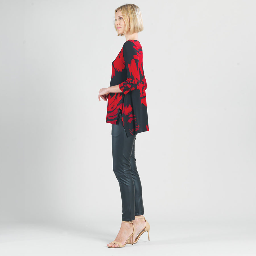 Parachute Hem Tunic - Hibiscus Petal