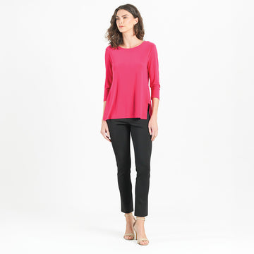 Parachute Hem Tunic - Hot Pink