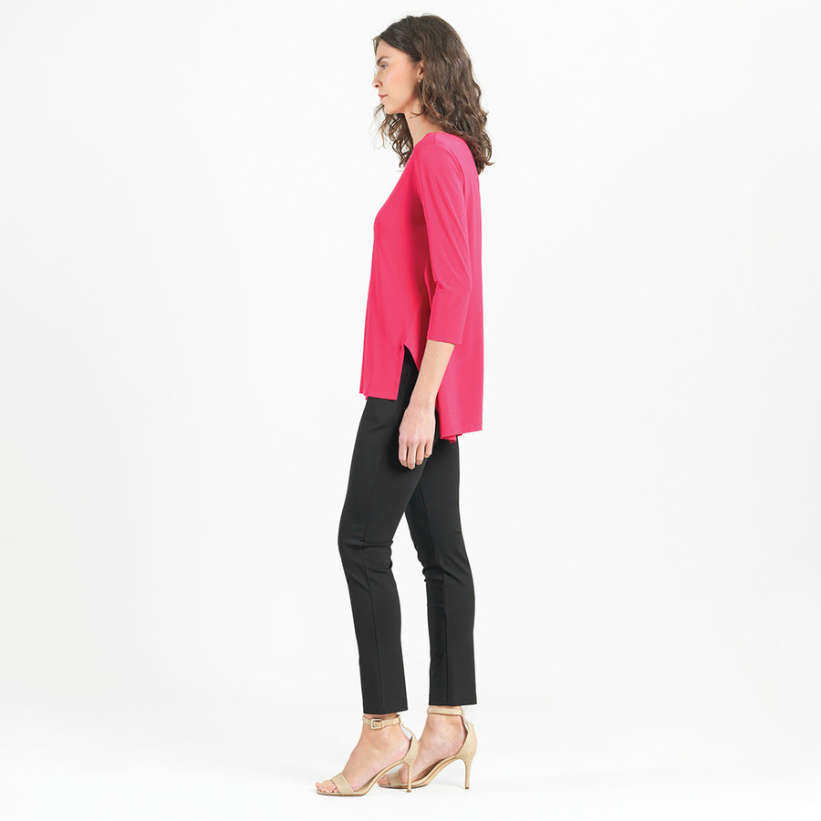 Parachute Hem Tunic - Hot Pink