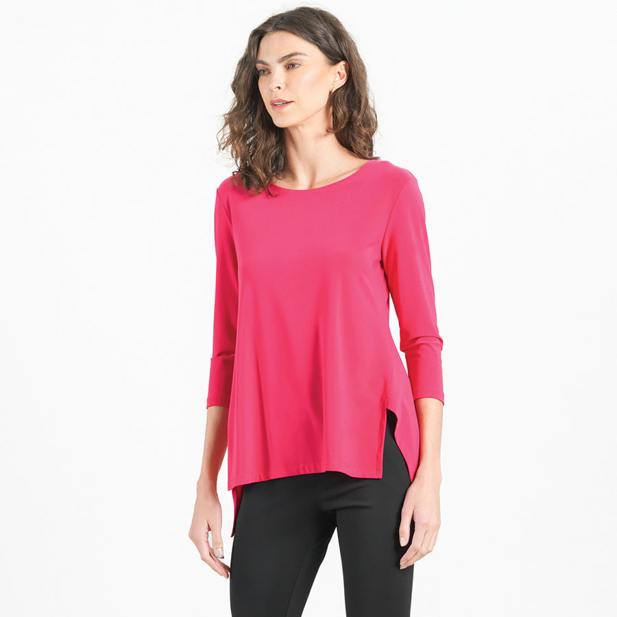 Parachute Hem Tunic - Hot Pink