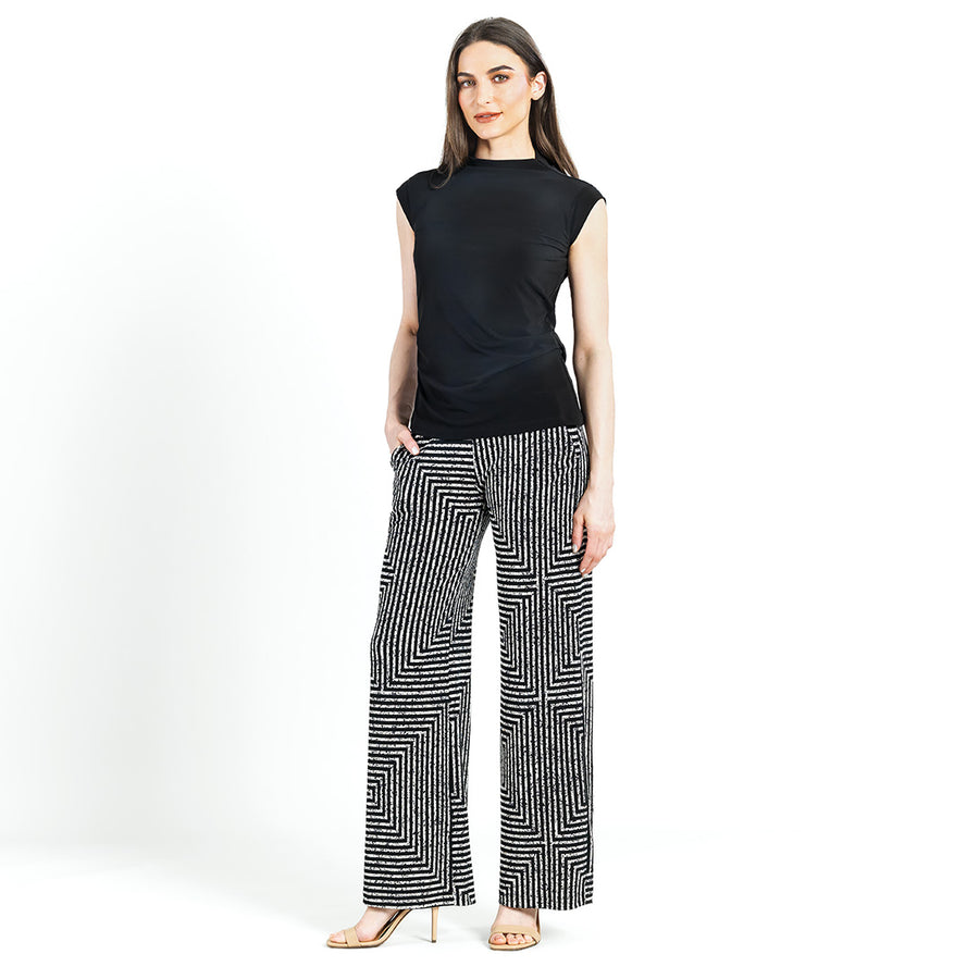 Side Ruched Cap Sleeve Top - Black - Final Sale!