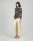 Center Front Tie Top - Dots & Stripes