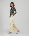 Center Front Tie Top - Dots & Stripes