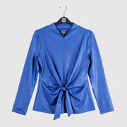 Liquid Leather™ Signature Center Front Tie Top - Cobalt - Final Sale!