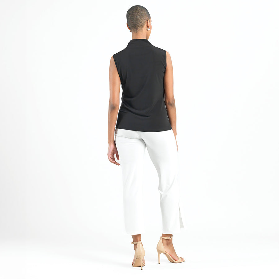 Sleeveless Center Front Tie Top - Black - Final Sale!