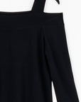 Signature Cold Shoulder Top - Black