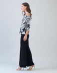 Signature Cold Shoulder Top - Abstract Etch