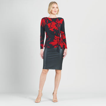 Side Tie Waist Tunic - Hibiscus Petal - Limited Sizes!