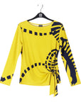 Side Tie Waist Top  - Track Line - Final Sale