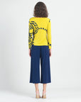 Side Tie Waist Top  - Track Line - Final Sale