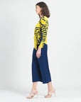 Side Tie Waist Top  - Track Line - Final Sale