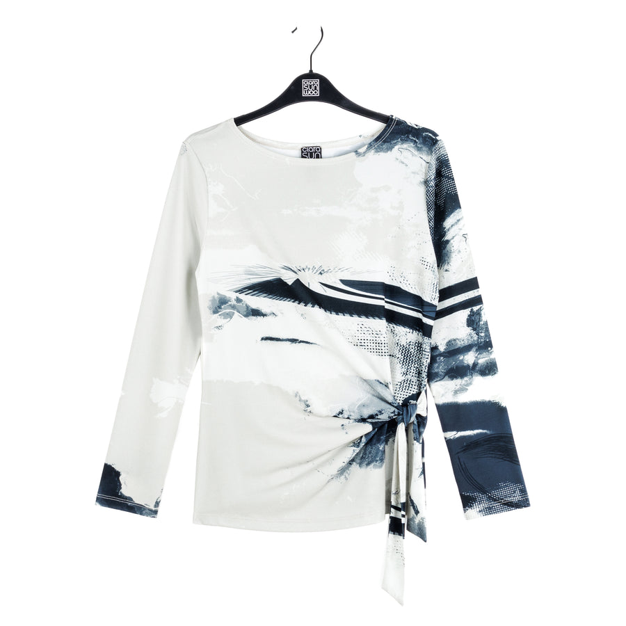Side Tie Waist Top - Misty Petals - Final Sale!