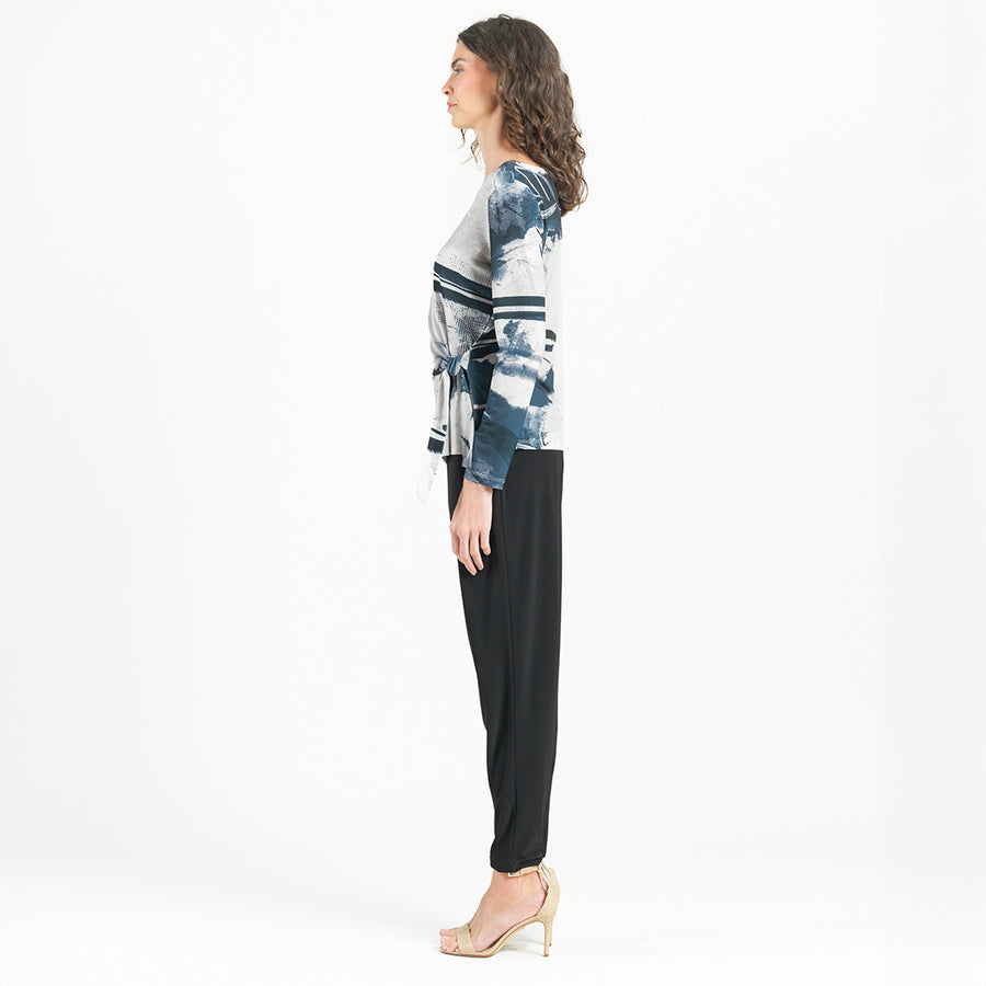 Side Tie Waist Top - Misty Petals - Final Sale!