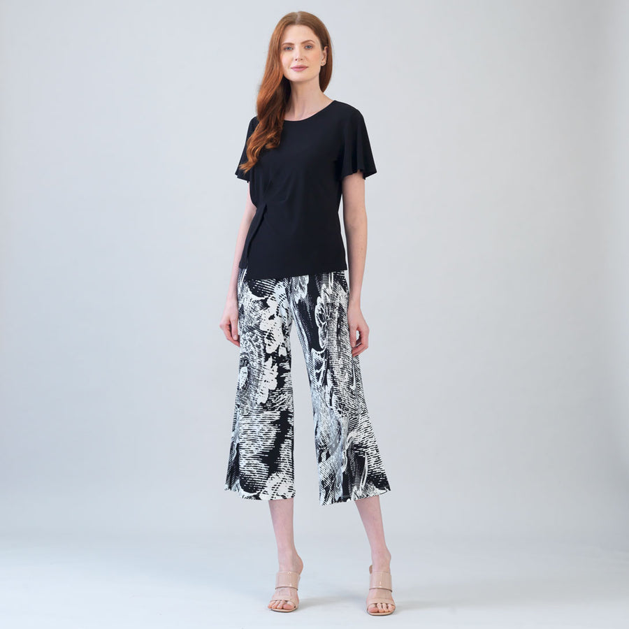 Signature Modern Gaucho Pant - Abstract Etch – Clara Sunwoo