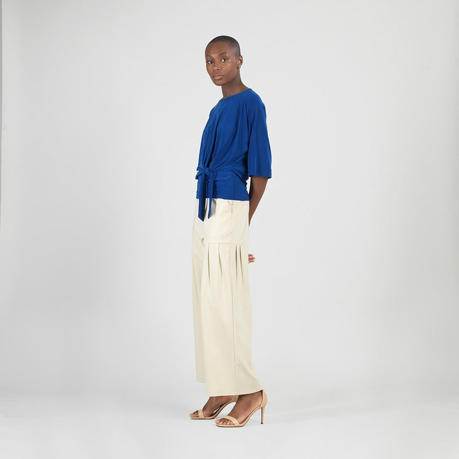 Side Tie Top - Cobalt